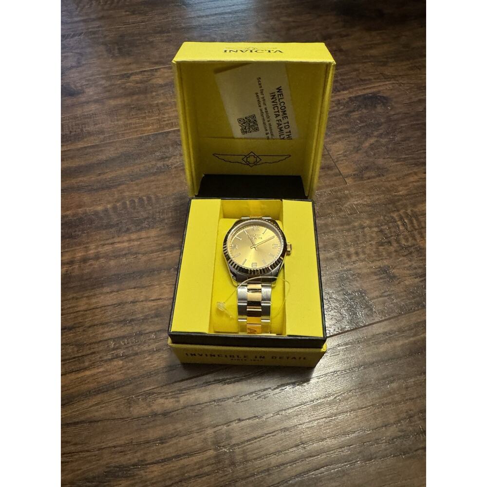 49679 Invicta Men's Specialty Watch 43MM Case Stainless Steel 2 Tone Gold Dial - Picture 2 of 10